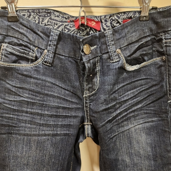 SEVEN 7 Women's Washed blue BOOT Cut Jeans Siaze 4P - Picture 3 of 13